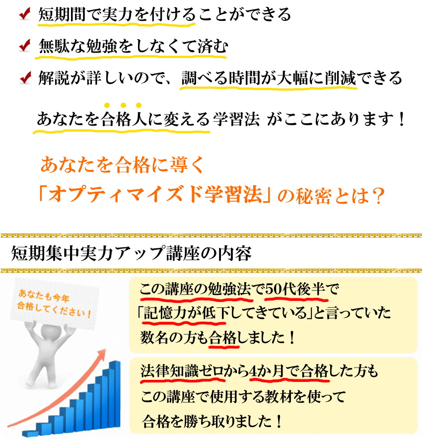 宅建短期講座、リード