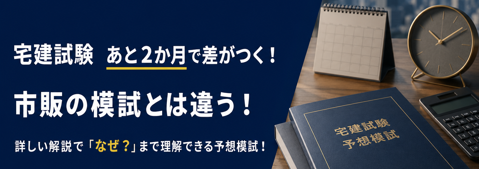 宅建試験まであと2か月！ヘッダーバナー